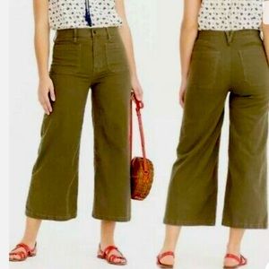 J. Crew Point Sur Washed Wide-Leg
Crop Pants. NWOT